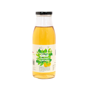 Aquaponický  citronový bazalkový sirup 500ml