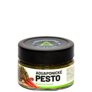 Aquaponické mangoldové pesto