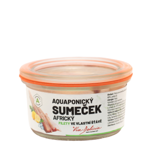 Aquaponický sumeček ve vlastní šťávě