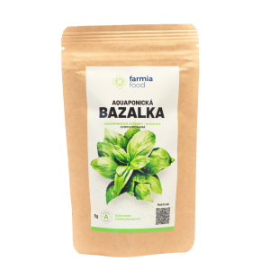 Aquaponická  lyofilizovaná bazalka